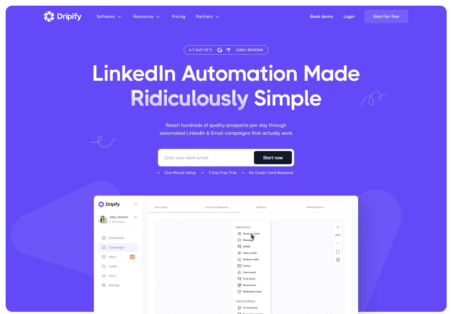 Dripify website